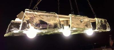 Carlo Nason Pair of Murano Pendants of Murano by Nason for Mazzega 1970s