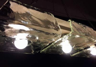 Carlo Nason Pair of Murano Pendants of Murano by Nason for Mazzega 1970s