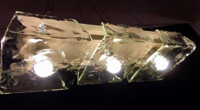 Carlo Nason Pair of Murano Pendants of Murano by Nason for Mazzega 1970s