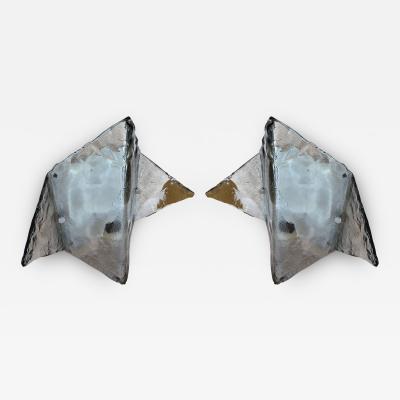 Carlo Nason Pair of Sconces Murano Glass by Carlo Nason for Mazzega Italy 1970s