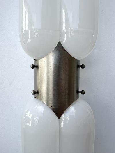 Carlo Nason Pair of Torpedo Murano Glass Sconces by Carlo Nason for Mazzega Italy 1970s
