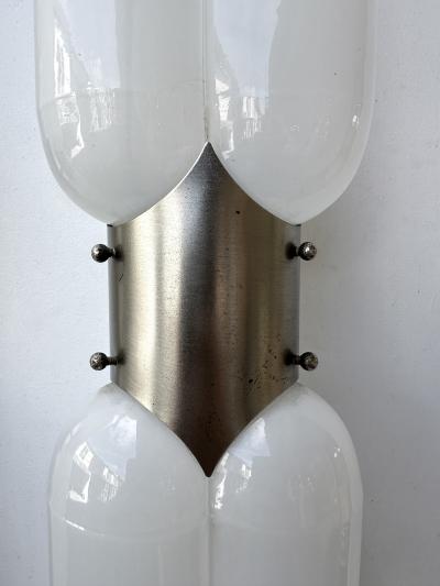Carlo Nason Pair of Torpedo Murano Glass Sconces by Carlo Nason for Mazzega Italy 1970s