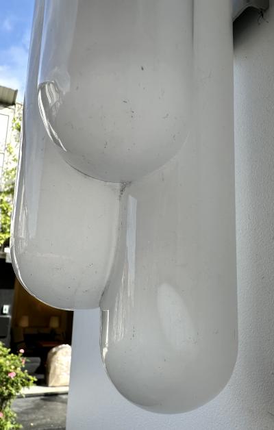 Carlo Nason Pair of Torpedo Murano Glass Sconces by Carlo Nason for Mazzega Italy 1970s