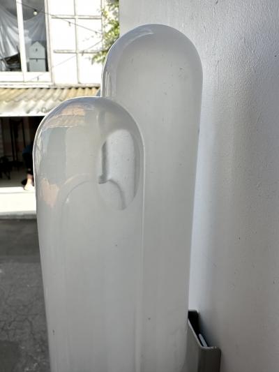 Carlo Nason Pair of Torpedo Murano Glass Sconces by Carlo Nason for Mazzega Italy 1970s