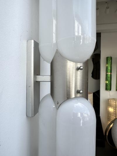 Carlo Nason Pair of Torpedo Murano Glass Sconces by Carlo Nason for Mazzega Italy 1970s