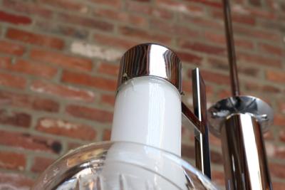 Carlo Nason Pair of Vintage Italian Headlight Chandeliers by Carlo Nason for Mazzega