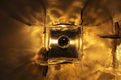 Carlo Nason Set of Four LP 263 Wall Appliques or Ceiling Lamps by Carlo Nason for Mazzega