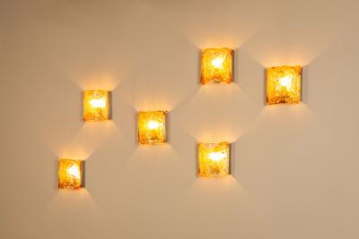 Carlo Nason Set of Six Wall Appliques in the Style of Carlo Nason Italy 1970s