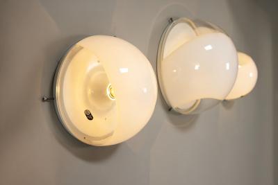 Carlo Nason Set of Three Carlo Nason LP 245 244 Wall Lamps Italy 1970s