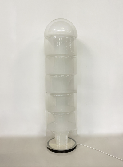 Carlo Nason Sfumato Floor Lamp Model LT316 By Carlo Nason For Mazzega Murano Glass Italy