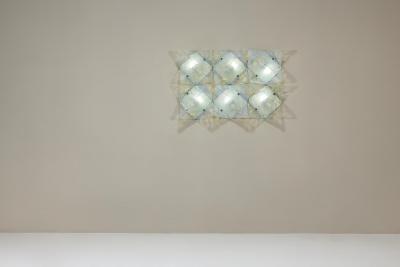 Carlo Nason Six Wall Lamps Model LP 253 by Carlo Nason for AV Mazzega Italy 1970s