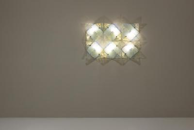 Carlo Nason Six Wall Lamps Model LP 253 by Carlo Nason for AV Mazzega Italy 1970s