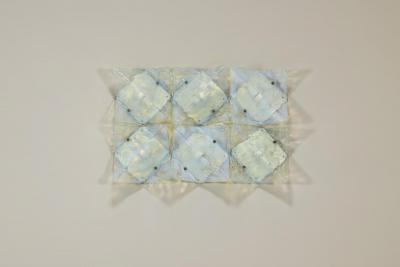 Carlo Nason Six Wall Lamps Model LP 253 by Carlo Nason for AV Mazzega Italy 1970s