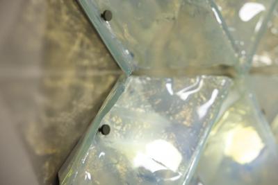 Carlo Nason Six Wall Lamps Model LP 253 by Carlo Nason for AV Mazzega Italy 1970s