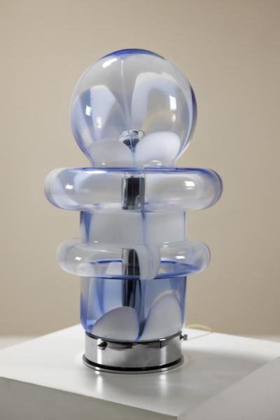 Carlo Nason Table Lamp In Murano Glass By Carlo Nason For Mazzega Italy 1970s