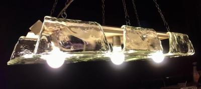 Carlo Nason Three Murano Pendants of Murano by Nason for Mazzega 1970s