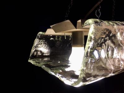 Carlo Nason Three Murano Pendants of Murano by Nason for Mazzega 1970s