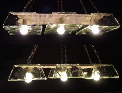 Carlo Nason Three Murano Pendants of Murano by Nason for Mazzega 1970s