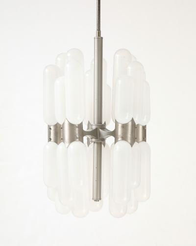Carlo Nason Torpedo Chandelier by Carlo Nason for Mazzega Italy c 1970
