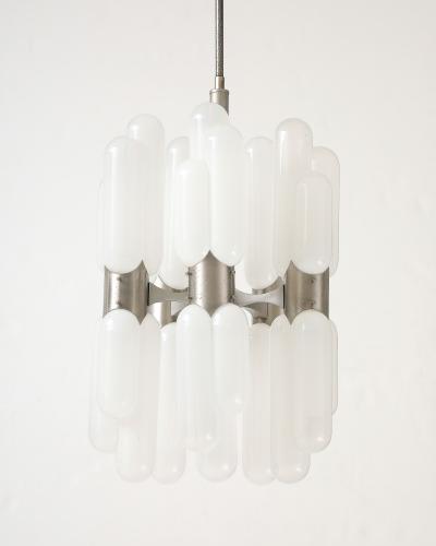 Carlo Nason Torpedo Chandelier by Carlo Nason for Mazzega Italy c 1970