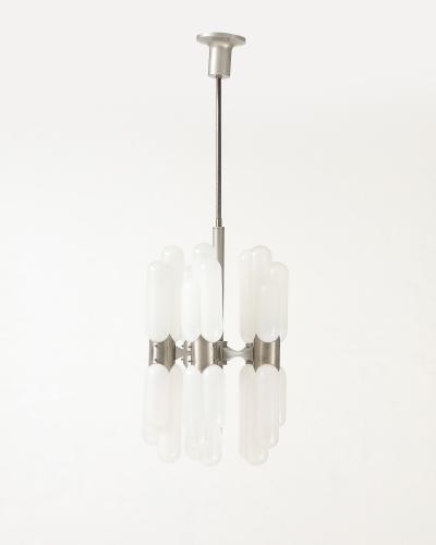 Carlo Nason Torpedo Chandelier by Carlo Nason for Mazzega Italy c 1970