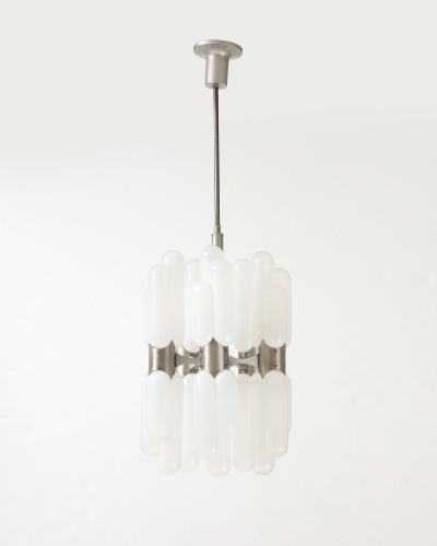 Carlo Nason Torpedo Chandelier by Carlo Nason for Mazzega Italy c 1970