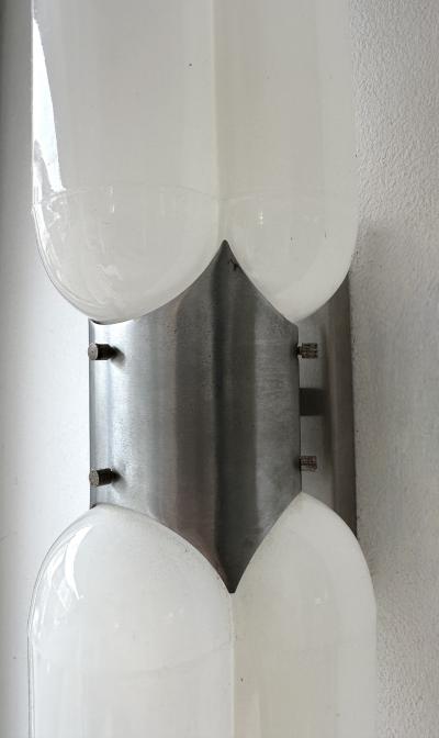 Carlo Nason Torpedo Murano Glass Sconce by Carlo Nason for Mazzega Italy 1970s