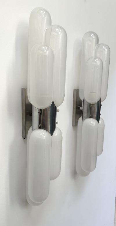 Carlo Nason Torpedo Murano Glass Sconce by Carlo Nason for Mazzega Italy 1970s