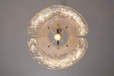 Carlo Nason Two Panel Murano Glass Chandelier by Carlo Nason 1970s