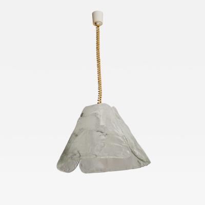 Carlo Nason Two Panel Murano Glass Chandelier by Carlo Nason 1970s