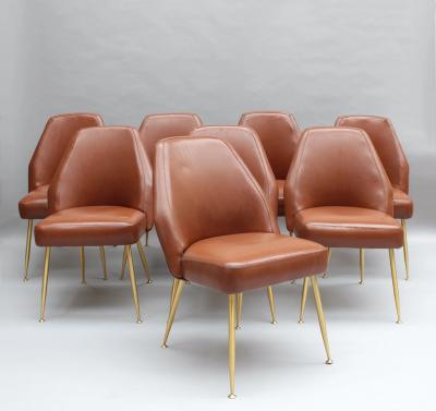 Carlo Pagani Set of 8 Fine 1950s Dining Campanula Chairs by Carlo Pagani for Arflex