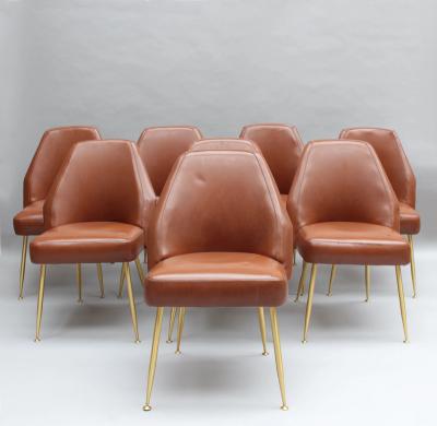 Carlo Pagani Set of 8 Fine 1950s Dining Campanula Chairs by Carlo Pagani for Arflex