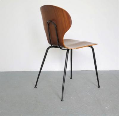 Carlo Ratti 8 Dining Chairs in Plywood Mod Lulli 