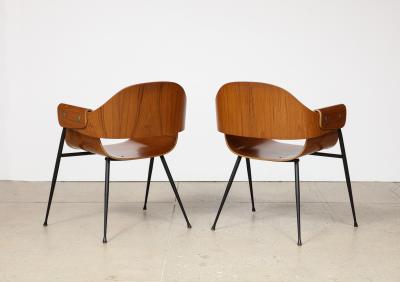 Carlo Ratti Bentwood Armchairs by Carlo Ratti