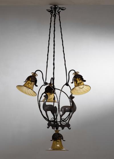 Carlo Rizzarda Carlo Rizzarda 4 arm chandelier