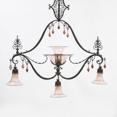 Carlo Rizzarda Chandelier Mod 242 by Carlo Rizzarda circa 1910