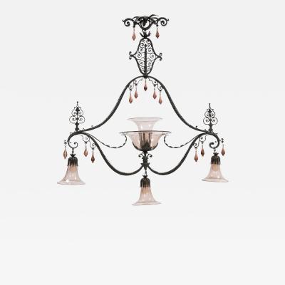 Carlo Rizzarda Chandelier Mod 242 by Carlo Rizzarda circa 1910