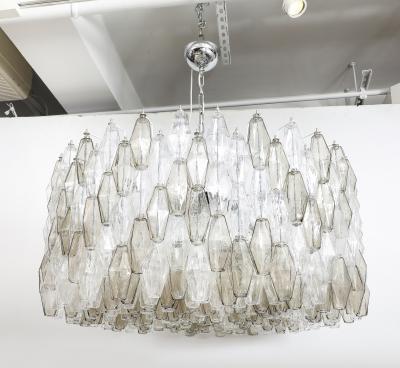 Carlo Scarpa Carlo Scarpa Smoke Clear Polyhedral Chandelier