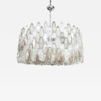 Carlo Scarpa Carlo Scarpa Smoke Clear Polyhedral Chandelier
