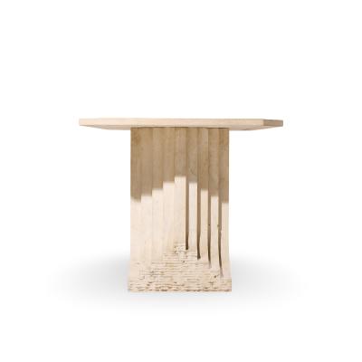Carlo Scarpa Carlo Scarpa Style Mid Century Italian Travertine Table