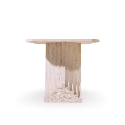 Carlo Scarpa Carlo Scarpa Style Mid Century Italian Travertine Table