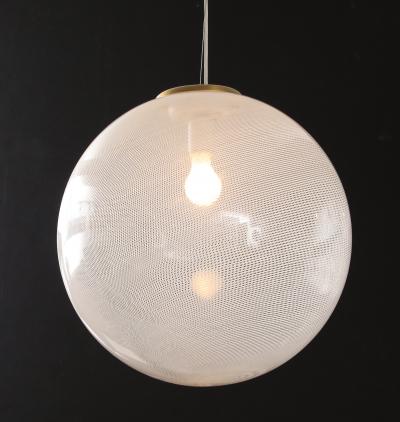 Carlo Scarpa Carlo Scarpa Venini Large Glass Pendant Italy 1925