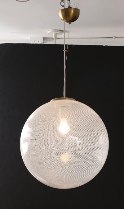 Carlo Scarpa Carlo Scarpa Venini Large Glass Pendant Italy 1925