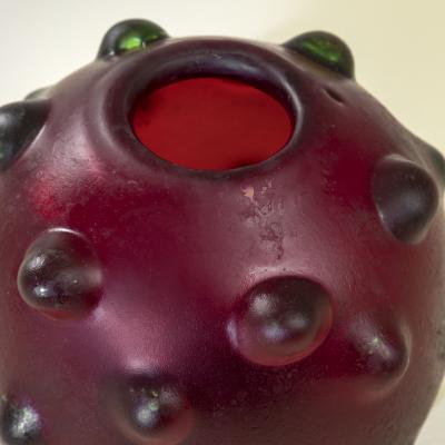 Carlo Scarpa Carlo Scarpa for Venini Murano Glass Vase from the Corrosi Series