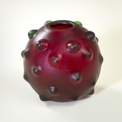 Carlo Scarpa Carlo Scarpa for Venini Murano Glass Vase from the Corrosi Series