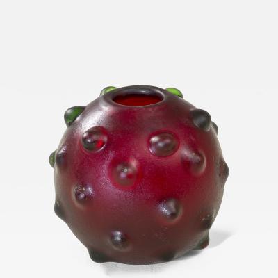 Carlo Scarpa Carlo Scarpa for Venini Murano Glass Vase from the Corrosi Series