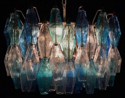 Carlo Scarpa Fantastic Murano Chandelier Poliedri in the Style of Carlo Scarpa