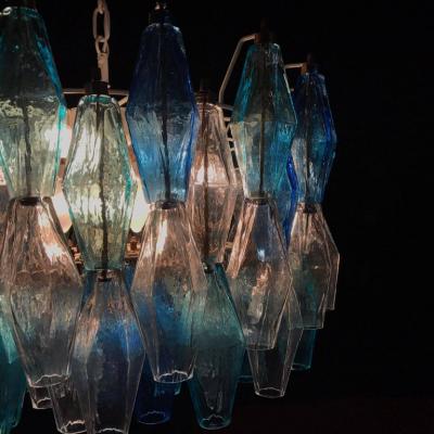 Carlo Scarpa Fantastic Murano Chandelier Poliedri in the Style of Carlo Scarpa