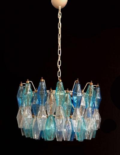 Carlo Scarpa Fantastic Murano Chandelier Poliedri in the Style of Carlo Scarpa