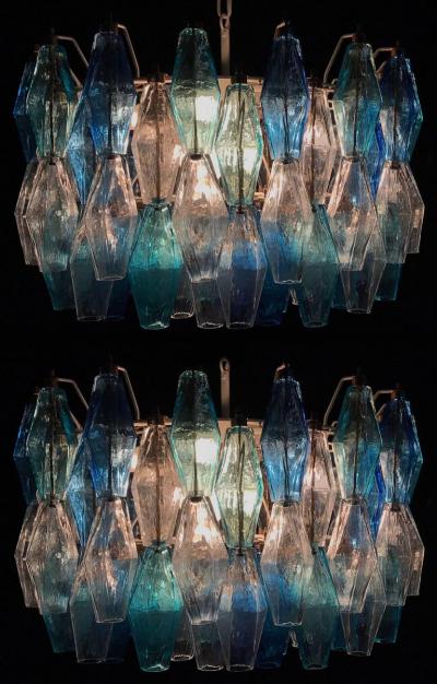 Carlo Scarpa Fantastic Murano Chandelier Poliedri in the Style of Carlo Scarpa